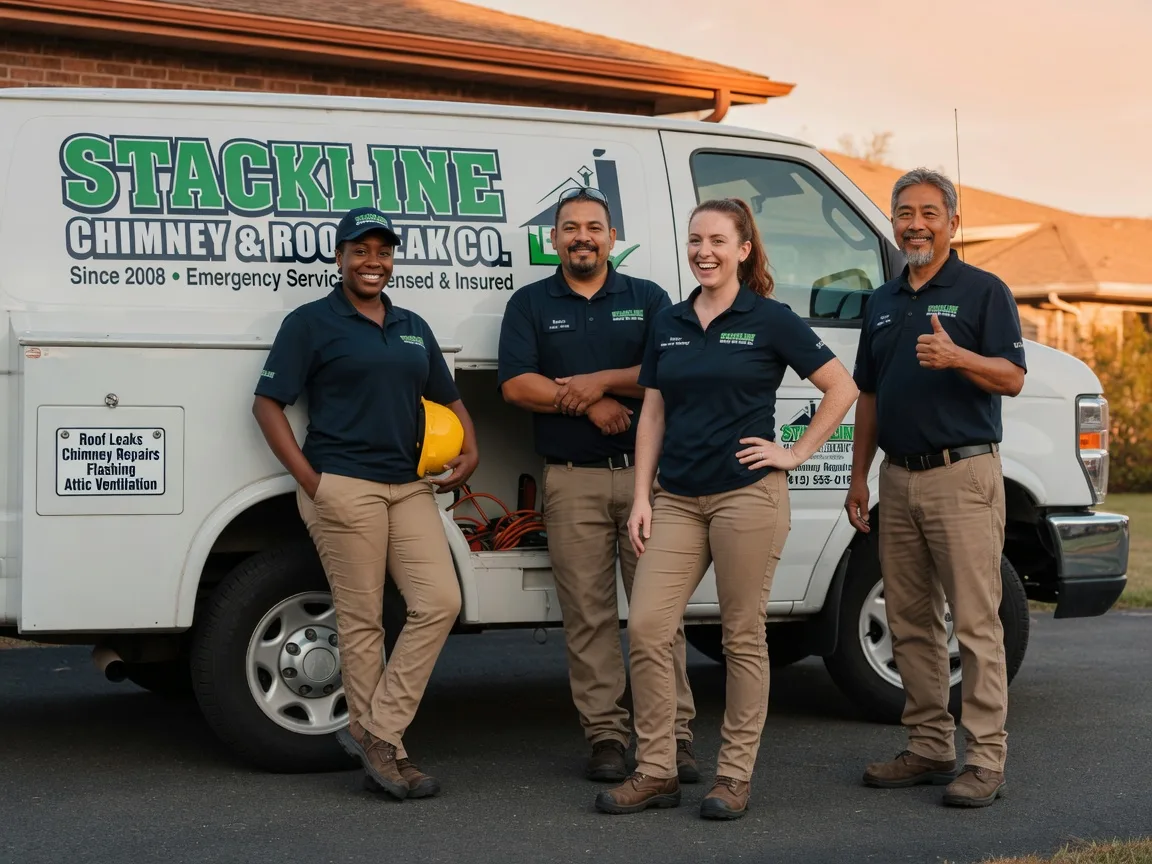Chimney flashing repair company in Wellston, OK